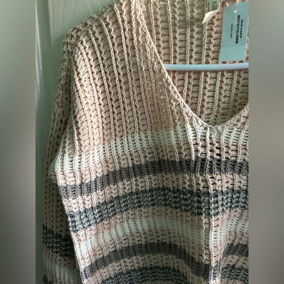 Striped Neutral Sweater - Picture 3 of 6
